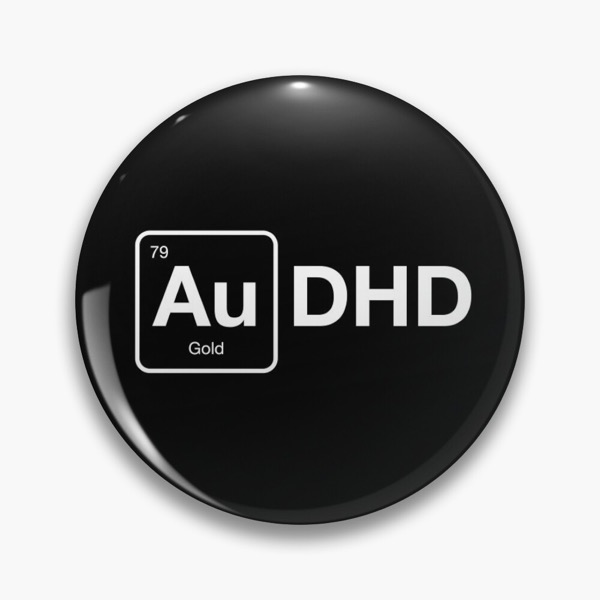 AuDHD (Dark BG Variant), Pin