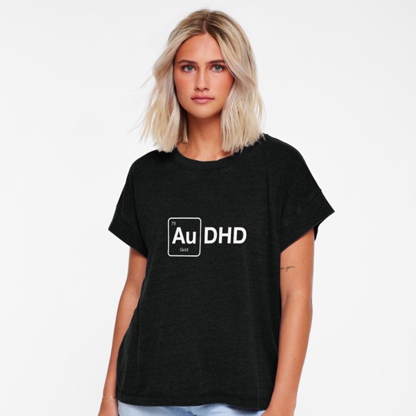 AuDHD (Dark BG Variant), Relaxed Fit T-Shirt