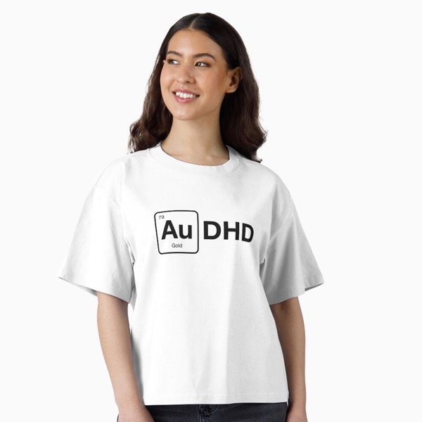 AuDHD (Light BG Variant), Boxy T-Shirt