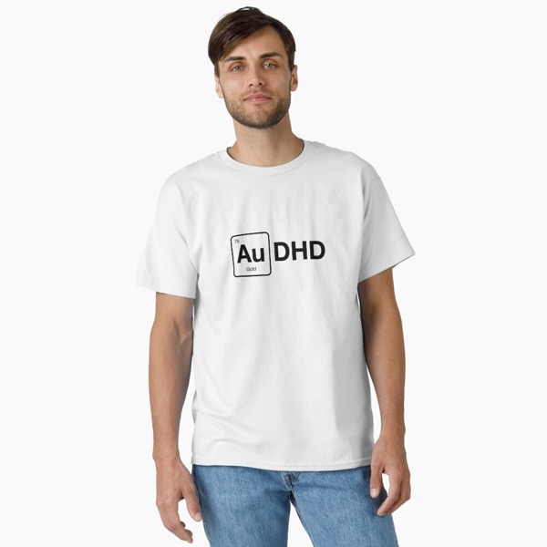 AuDHD (Light BG Variant), Classic T-Shirt