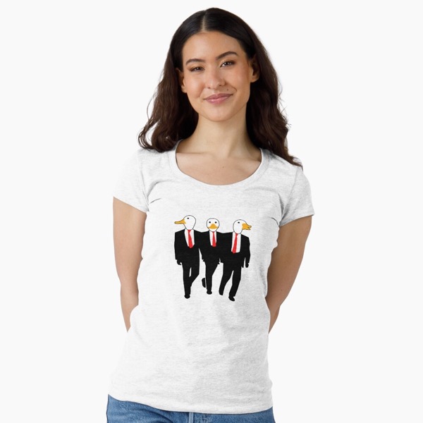Reservoir Ducks (Light BG Variant), Fitted Scoop T-Shirt